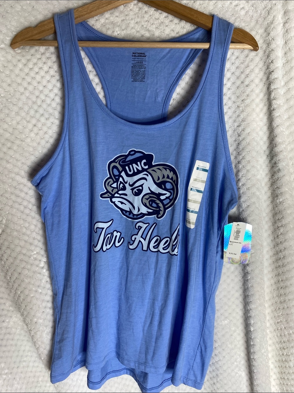 National Collegian Light Blue Tar Heels Tank Top UNC